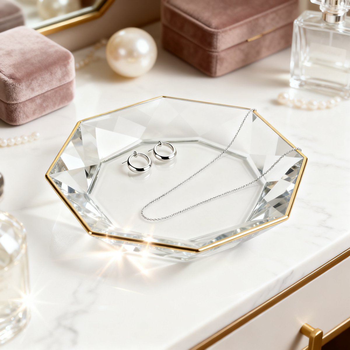 💍 A Crystal-Inspired Jewelry Dish Designed To Transform Your Favorite Accessories Into A Beautiful Everyday Display Of Elegance And Personal Style