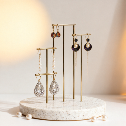 🌸 A Marble Earring Display Stand Created To Transform Your Jewelry Collection Into An Elegant Boutique-Inspired Showcase Of Beauty And Personal Expression