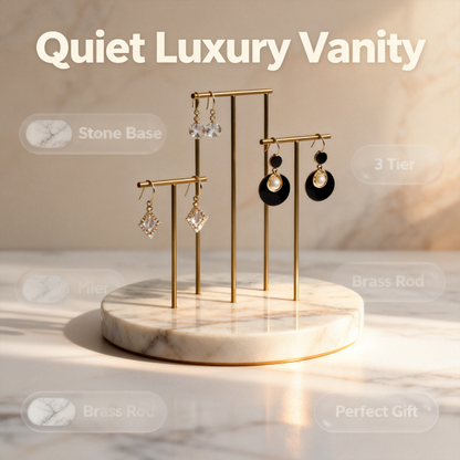 🌸 A Marble Earring Display Stand Created To Transform Your Jewelry Collection Into An Elegant Boutique-Inspired Showcase Of Beauty And Personal Expression