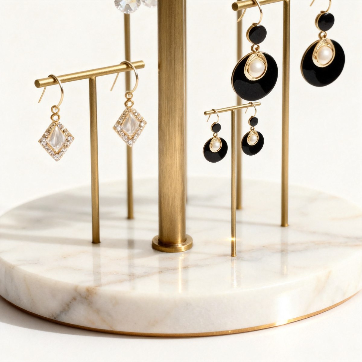 🌸 A Marble Earring Display Stand Created To Transform Your Jewelry Collection Into An Elegant Boutique-Inspired Showcase Of Beauty And Personal Expression