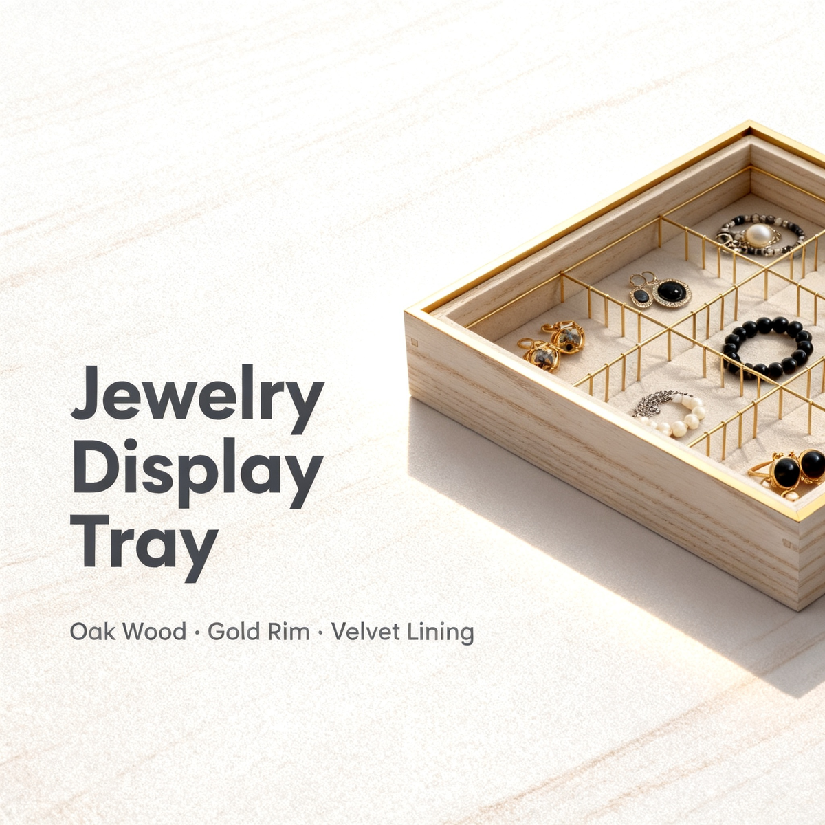 🌟 Modern Jewelry Organizer Tray — Bring Order, Beauty, And Luxury To Your Daily Routine