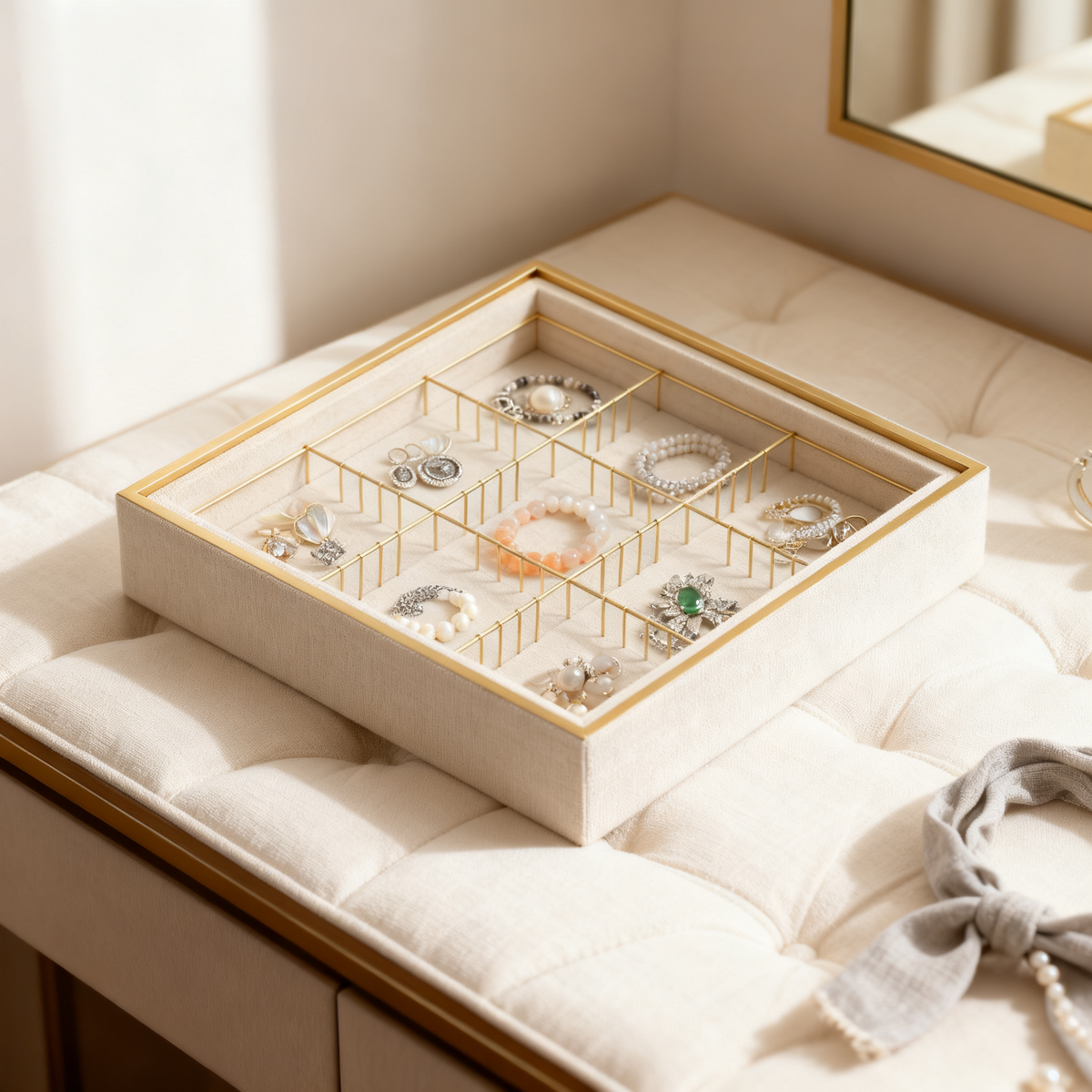 🌟 Modern Jewelry Organizer Tray — Bring Order, Beauty, And Luxury To Your Daily Routine