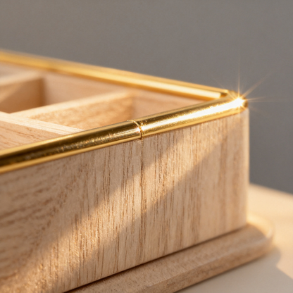 🌿 A Natural Wooden Organizer Crafted To Bring Calm, Beauty, And Effortless Order To Your Everyday Workspace