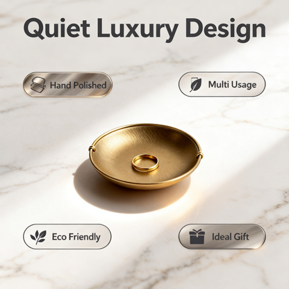 ✨ A Sculptural Gold Tray Designed To Add A Touch Of Timeless Elegance To Your Home Décor, Creating Beautiful Moments Through Simple Everyday Details