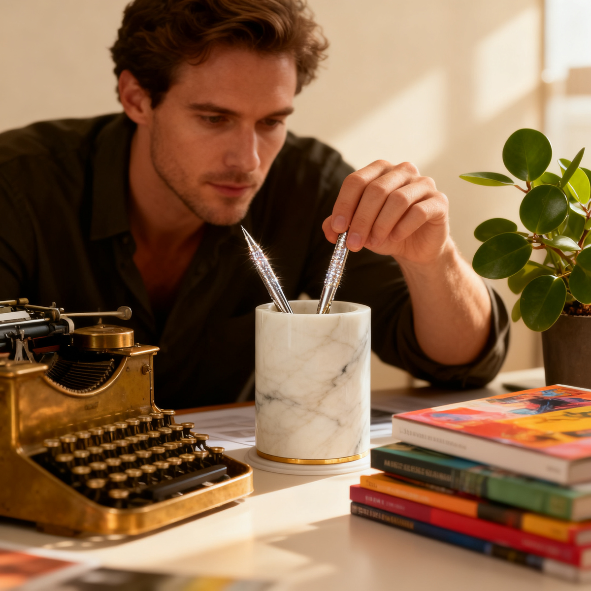 🖋️ A Sculptural Marble Desk Accessory Created To Transform Your Workspace Into A Refined Environment Of Focus, Creativity, And Modern Elegance
