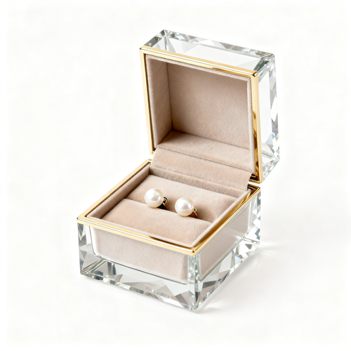 💎 A Crystal Glass Jewelry Box Designed To Showcase Your Most Precious Pieces With The Elegance Of A Luxury Boutique Display