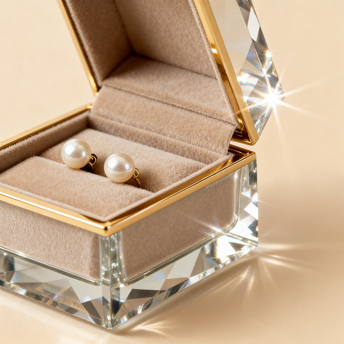 💎 A Crystal Glass Jewelry Box Designed To Showcase Your Most Precious Pieces With The Elegance Of A Luxury Boutique Display