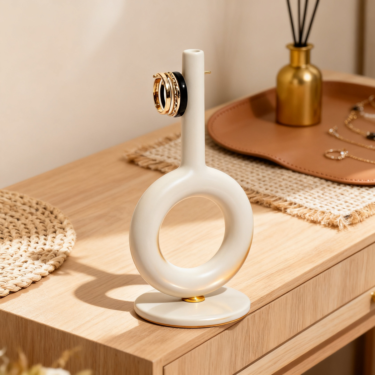💎A Minimalist Ring Display Stand Designed To Celebrate Your Most Meaningful Jewelry With Elegant Simplicity And Boutique-Inspired Beauty
