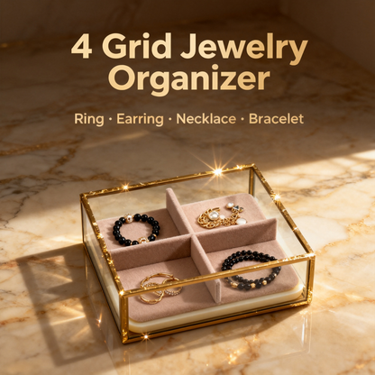 🪞 A Transparent Glass Jewelry Organizer Designed To Bring Boutique-Level Elegance Into Your Dressing Space While Keeping Your Treasured Pieces Beautifully Arranged